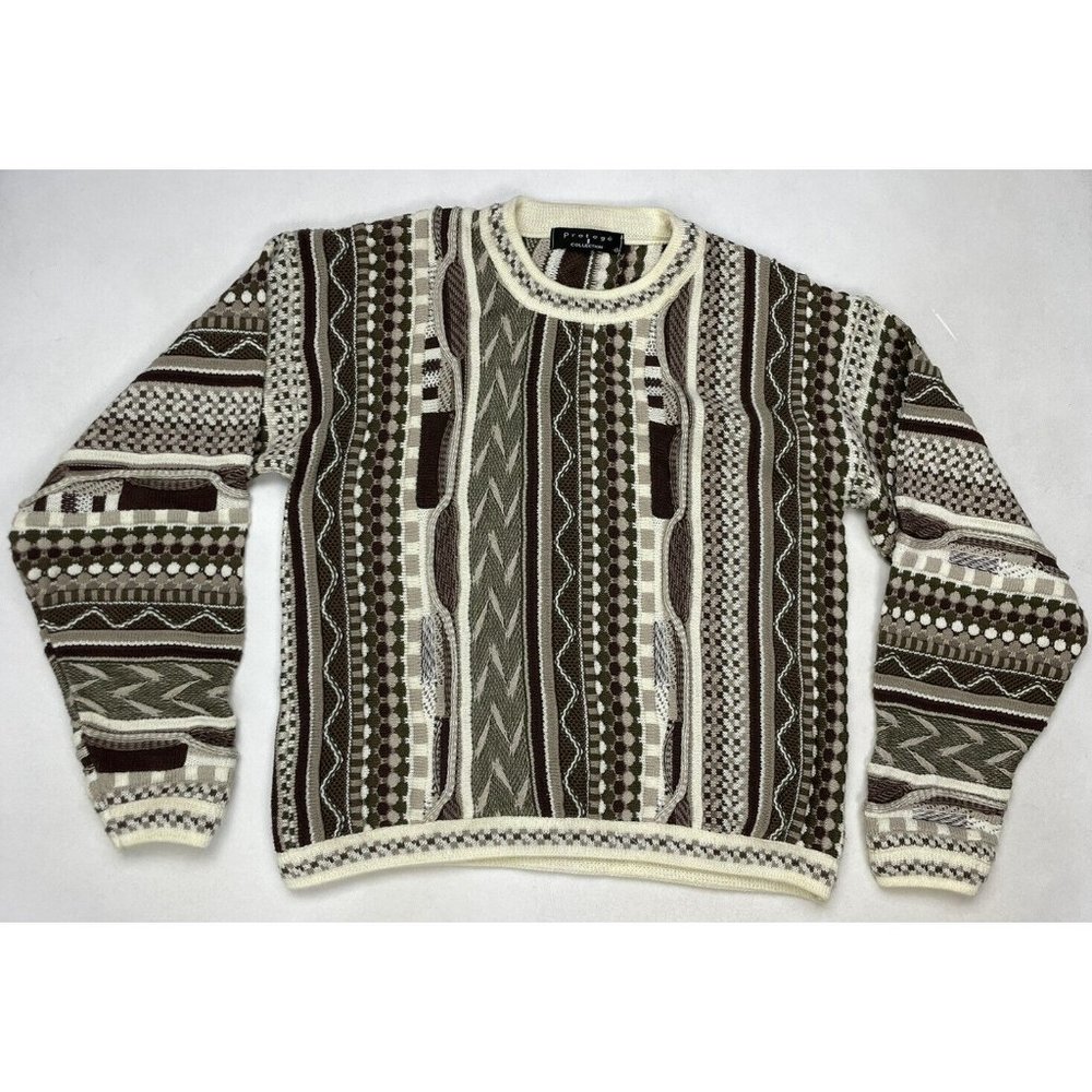 Men's Brown Patterned Sweater